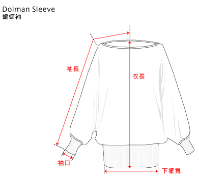 Dolman Sleeve 蝙蝠袖