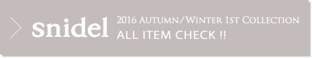 snidel 16aw item check